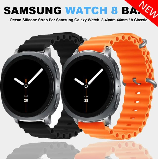 CRESTED Uhrenarmband Silikon, Schwarz, 22 mm, Unisex - Bild 1