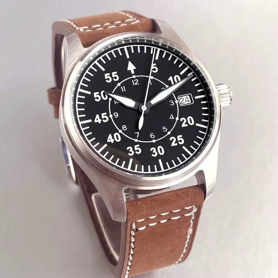 tandorio Armbanduhr, Automatik, Edelstahl, 39 mm, Schwarz, Herren - Bild 2
