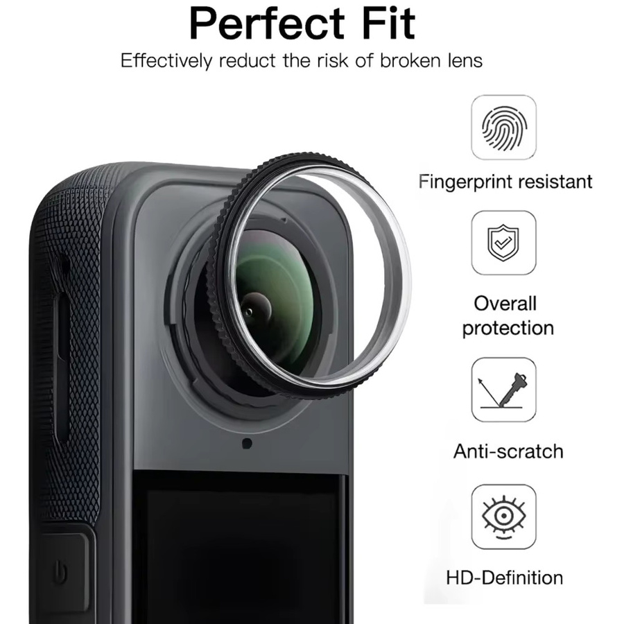 Insta360 8in1 Rotierender Objektivschutz mit Displayschutzfolie für Insta360 X4 und X5 in Transparent - Bild 4