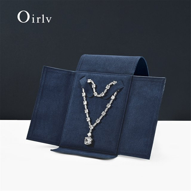 Oirlv Schmucktasche Leder, blue - Bild 1