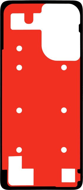 Motorola Klebstoff für die Batterieabdeckung des Moto G06 Power / G06, Service Pack 5948C31280, Farbe: Rot - Bild 1