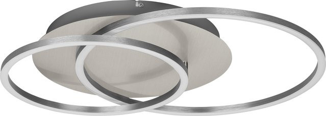LIVARNO LED-Wand- und Deckenleuchte rund in Silber und Weiß, dimmbar - Bild 1