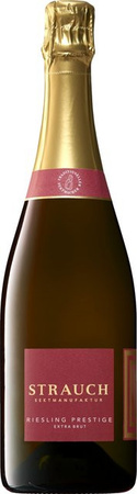 Strauch Sektmanufaktur Riesling Prestige Sekt, Extra Brut, Rheinhessen, 0,75 l