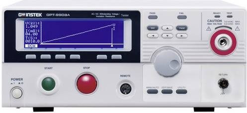 GW Instek GPT-9903A Isolationsmessgerät und Stoßspannungsprüfgerät in Weiß mit 100 V, 250 V, 500 V, 1000 V und 50 GΩ - Bild 1