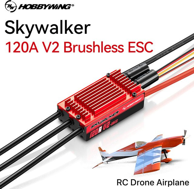 HOBBYWING Skywalker 120A V2 Bürstenloser Regler, RC Geschwindigkeitsregler - Bild 1