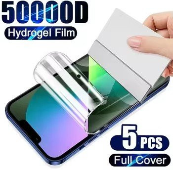 5er Pack Hydrogel Display Schutzfolien für Apple iPhone Modelle in Transparent - Bild 1