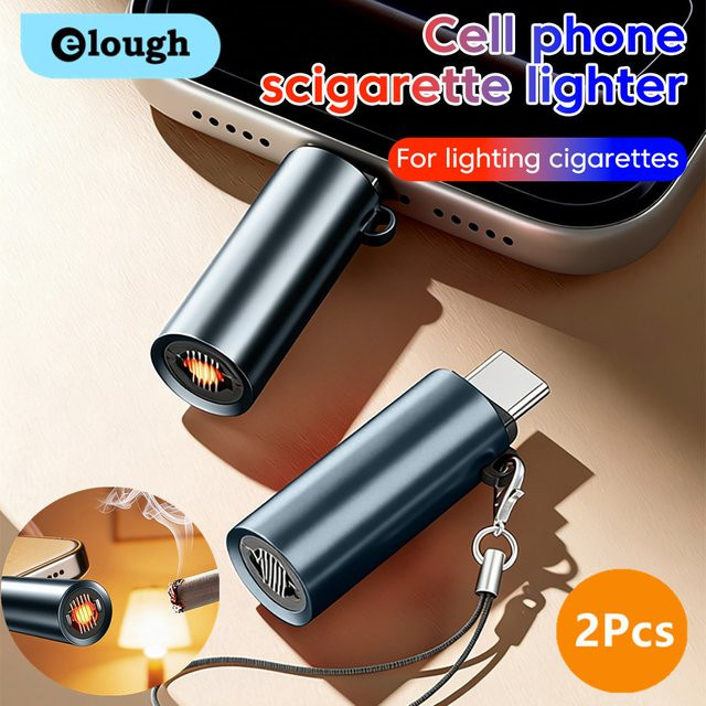 elough 2er-Pack USB-C Adapter für Auto-Zigarettenanzünder zum Aufblasen von Geräten - Bild 1