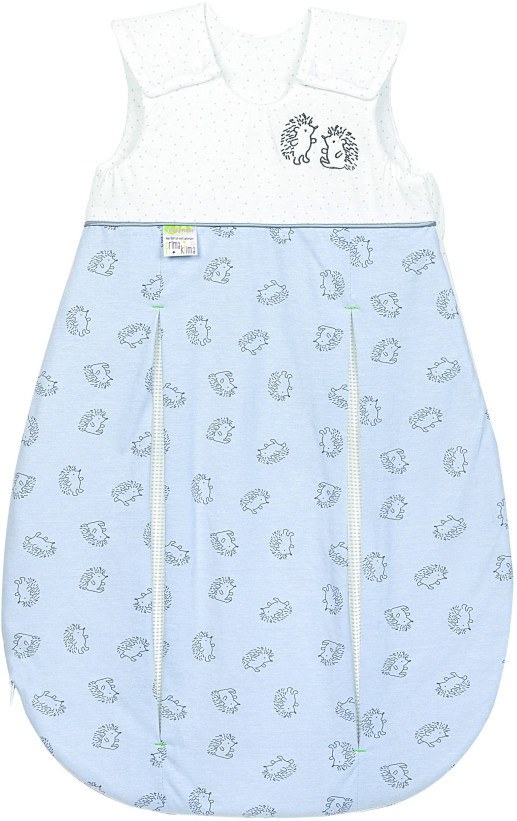 Odenwälder primaklima Jersey-Schlafsack Igel in Grau und Blau für Babys - Bild 1
