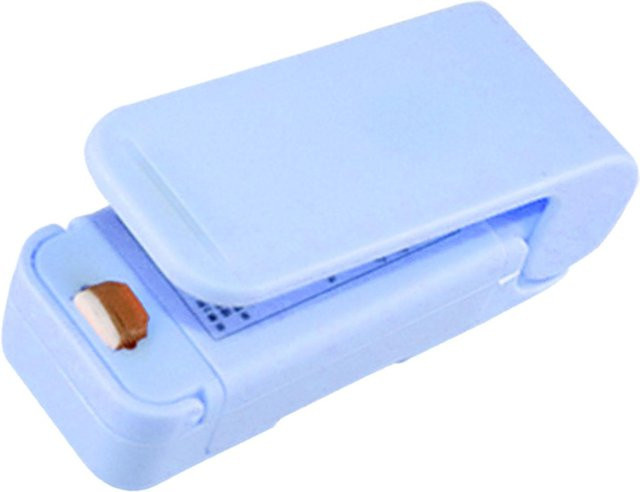 Tragbarer manueller Beutelversiegler von TOMTOP JMS als Heißsiegelmaschine für Lebensmittel und Snacks in Blau - Bild 1