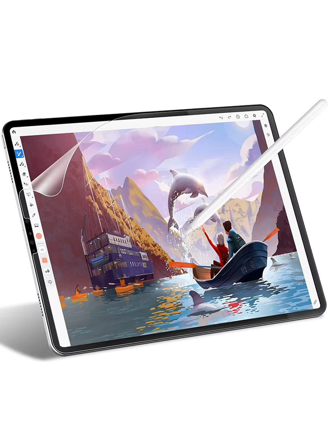 2 Stück matte Papierfolie Displayschutzfolie für Samsung Galaxy Tab S9 FE Plus, S8, S7, S6 Lite, A9 Plus, A8, A7 Lite, transparent - Bild 7