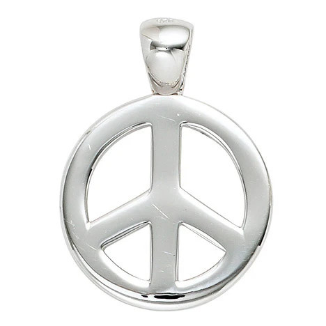 Colfem Anhänger Peace, 925 Sterling Silber, rhodiniert, Unisex - Bild 1