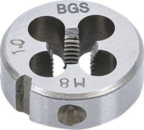 BGS Gewindeschneideisen M8 x 1,0 x 25 mm in Silber - Bild 1