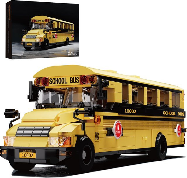 AMAZINGBLOKS Schulbus, Bausatz, 788 Teile, ab 14 Jahren - Bild 1