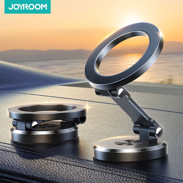 Joryoom magnetische Autotelefonhalterung grau, faltbare universelle Handyhalterung für iPhone, Samsung und Huawei - Bild 1