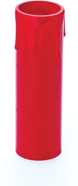 Orion Lightstyle Kerzenhülse mit Tropfen E14 in Rot, B: 26 mm, H: 85 mm - Bild 1