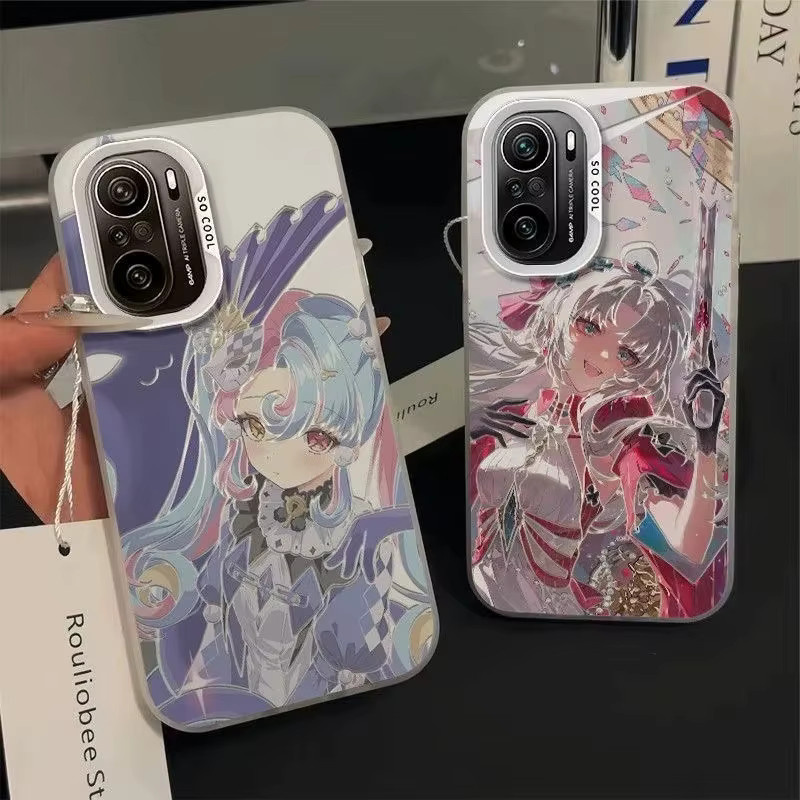 Wuthering Waves Zani Carlotta Montelli Softcase Schutzhülle für Apple iPhone 16 15 14 13 12 11 Pro Max Plus in Silber - Bild 1
