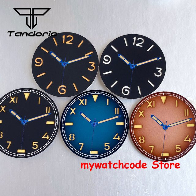 Tandorio Zifferblatt und Zeiger-Set, California Black Coffee, 35 mm, Unisex - Bild 1
