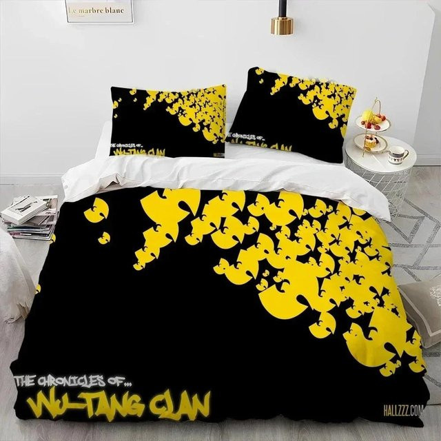 Bettwäsche-Set Wu-Tang Clan mit Bettbezug und Kissenbezug von JMG Household Supplies, Farbe Schwarz, B/H: 135 x 200 cm - Bild 1