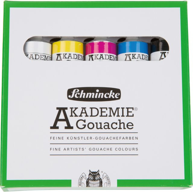 Schmincke Akademie Gouache Kartonset 5x20ml - Bild 1