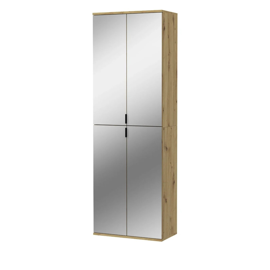 Inn.Furn Garderobenschrank Line-Up mit Spiegeltüren in Eiche, B/T/H: 61 x 34 x 193 cm - Bild 5