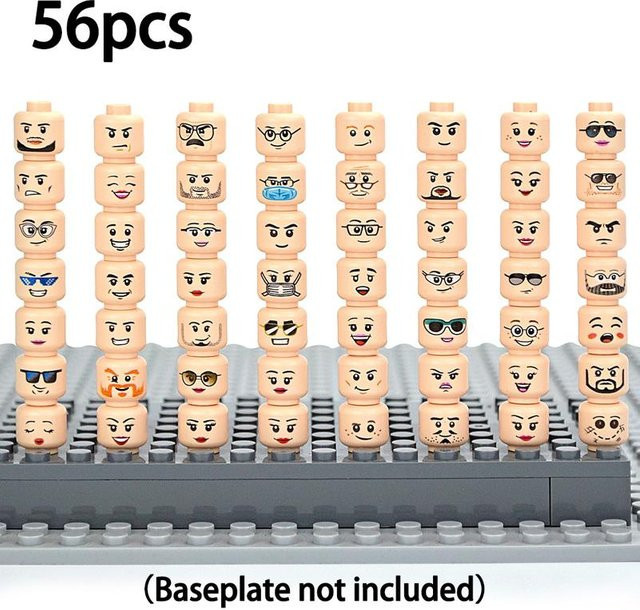 Leduo Baustein Figuren Ausdrucksgesicht, 56-teiliges Set, ab 6 Jahren - Bild 1