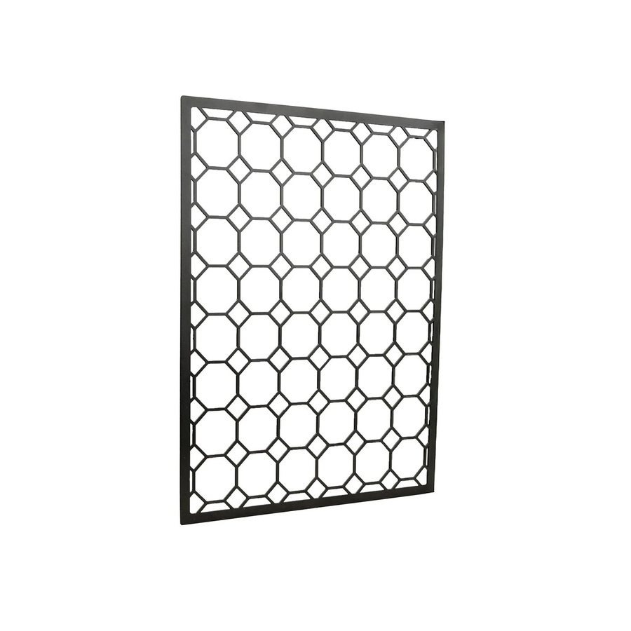 Denpanels Aufbewahrungsgitter für Akustikpaneele mit 4 Haken und Schrauben, Schwarz Matt, Metall - Bild 2
