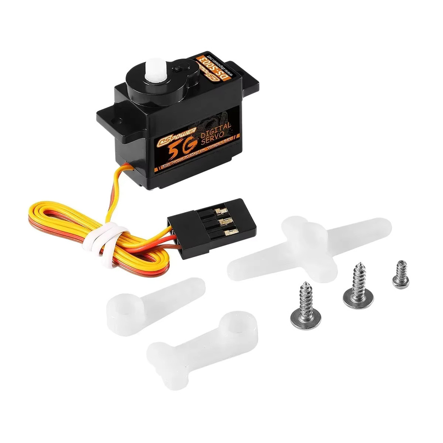 DSpower Digital Micro Servo, Kunststoff/Metallgetriebe, JST/JR Stecker - Bild 2