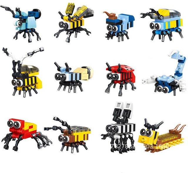 Linyi toy car Moc Marine Insekt Vogel Baustein, Tiere, ab 6 Jahren - Bild 1