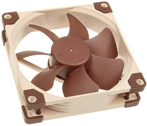 Noctua NF-A9 PWM PC-Gehäuselüfter Braun B/H/T: 92 x 92 x 25 mm - Bild 2