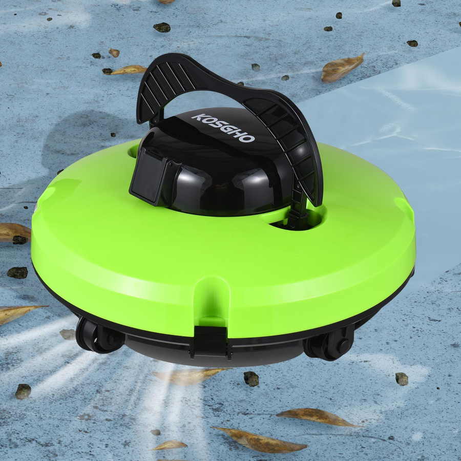 Kabelloser Poolsauger mit zwei Motoren und Selbstparkfunktion für Pools mit flachem Boden in Weiß - Bild 3