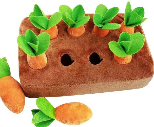 Yiran toy Gemüse ziehen Radieschen Schnüffelteppich, Plüsch / Textil, Bunt / Mehrfarbig - Bild 1