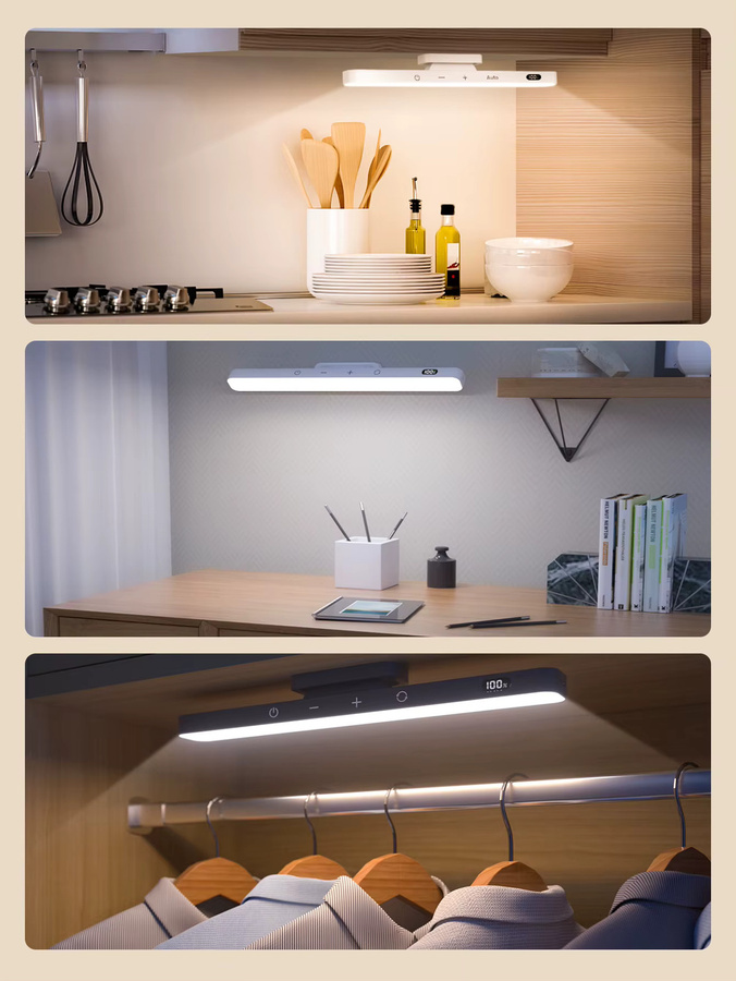 WILLED Touch-Tischlampe in Weiß, magnetische Schreibtischlampe mit wiederaufladbarem 2500-mAh-Akku als Nachtlicht zum Lesen - Bild 5
