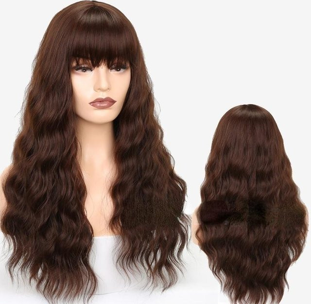 MERISIHAIR Perücke mit Pony, gewellt, Damen - Bild 1