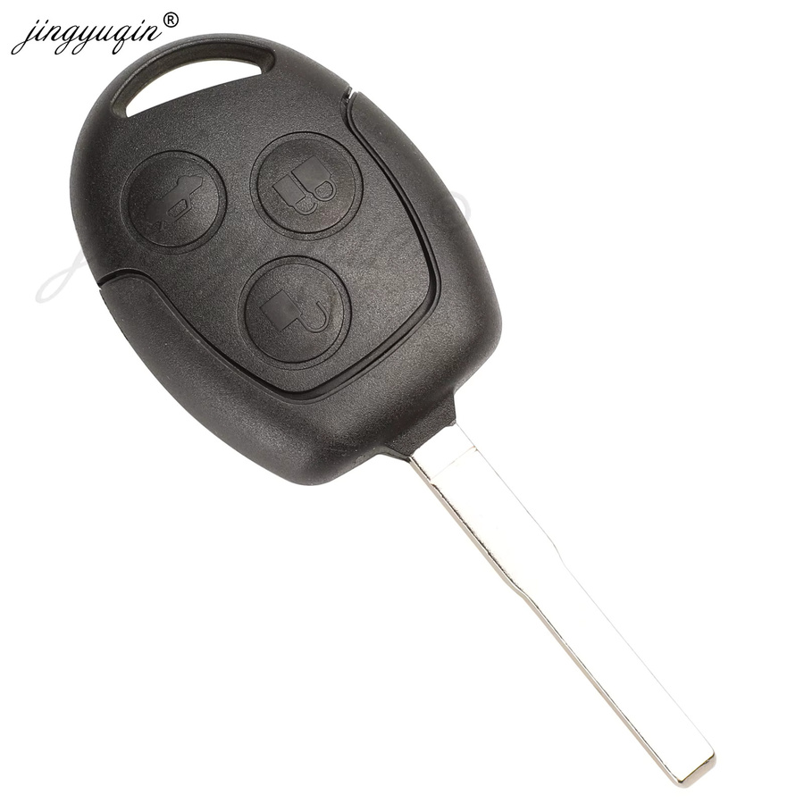 Jingyuqin 433MHz 4D60 4D63 Auto Fernbedienung Schlüssel für Ford Focus Mondeo Transit Fiesta B/C/S-Max Fusion Galaxy in Schwarz - Bild 2
