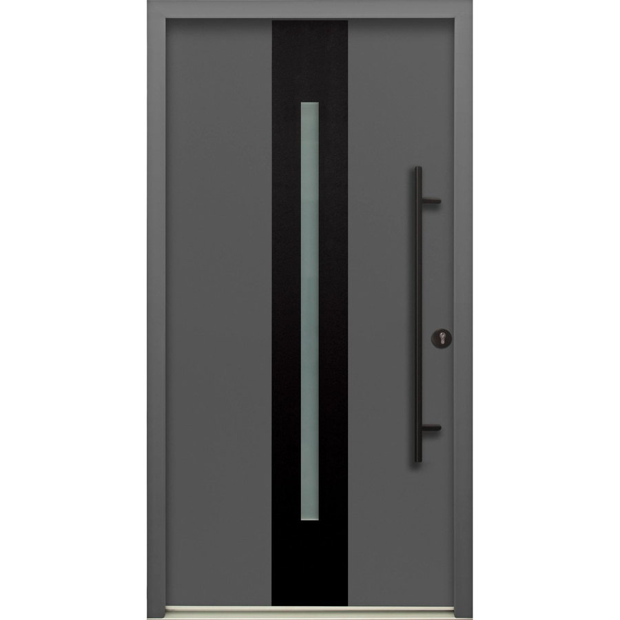 Splendoor Haustür ThermoSpace Prime Dublin in Anthrazit mit Glaseinsatz, Anschlag Rechts, Höhe: 210 cm, Breite: 100 cm - Bild 2