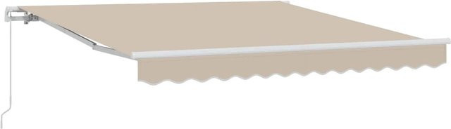 vidaXL Markise aus Polyester in Beige mit ausfahrbaren Armen, B/T/H: 300 x 250 x 165 cm - Bild 1