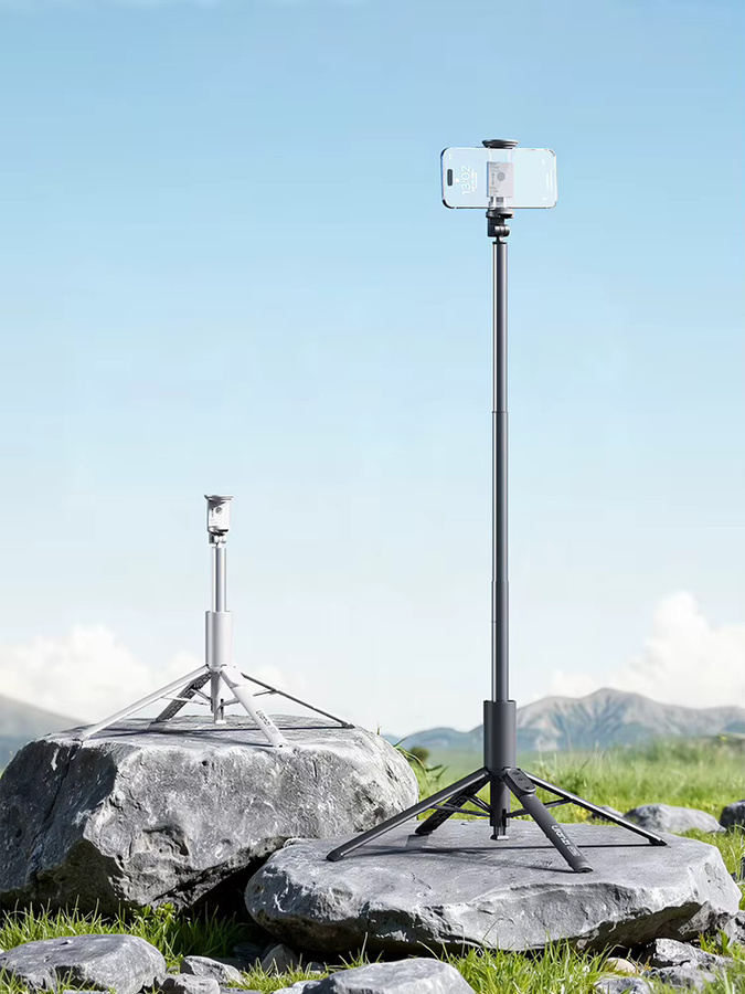 Ulanzi MT86 Telefonstativ mit vier Beinunterstützung und verstellbarer Klemme, Höhe: 153 cm, Schwarz oder Weiß - Bild 6