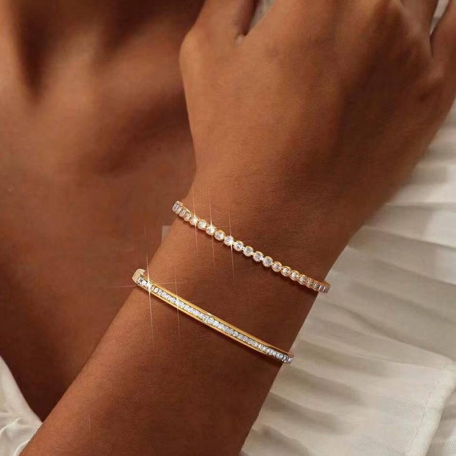 ZAKOL Armband Set, Gold, Zirkonia, Unisex - Bild 2