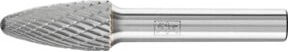 PFERD Hartmetall Frässtift Rundbogen RBF universal mittel kreuzverzahnt, Durchmesser: 12 mm, Länge: 25 mm, Schaft-Durchmesser: 8 mm, Farbe: Silber - Bild 1