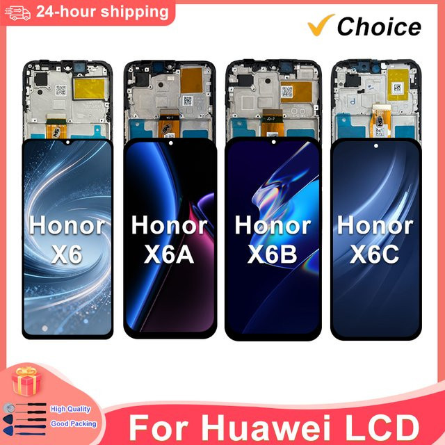 Huawei Honor X6 VNE-LX1 Super-IPS-LCD-Display mit Digitizer-Baugruppe in Schwarz für Honor X6A WDY-LX1 und X6C NIC-LX1 - Bild 1