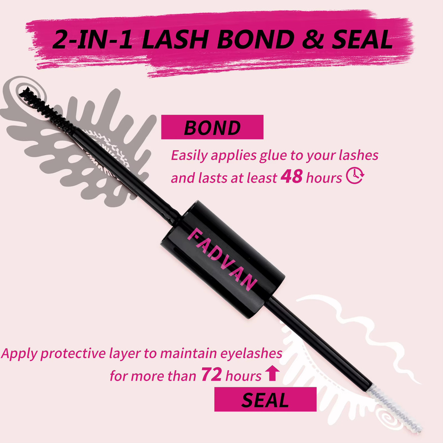 Fadvan Lash Bond und Seal Lashes Kleber, 10 ml, Black - Bild 2