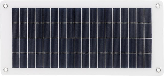Fishine 12W Polysilizium Solarmodul-Kit mit 10A wasserdichtem Solarladeregler in Schwarz - Bild 1