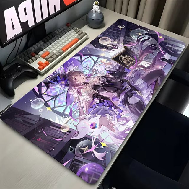 Kawaii Magic Anime Girl Herta Mauspad für Honkai Star Rail in Lila - Bild 1