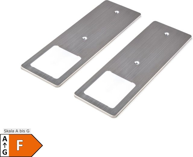 Kalb 2er Set LED Unterbauleuchten TooFlat aus Edelstahl gebürstet in Silber, warmweiß und dimmbar - Bild 1