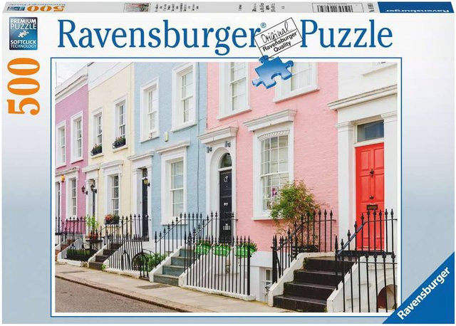Ravensburger Bunte Stadthäuser in London, Puzzle, 500 Teile - Bild 1