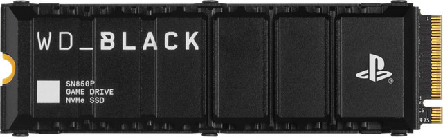 Western Digital WD Black SN850P NVMe M.2 SSD mit Kühlkörper, 2 TB, Schwarz - Bild 1