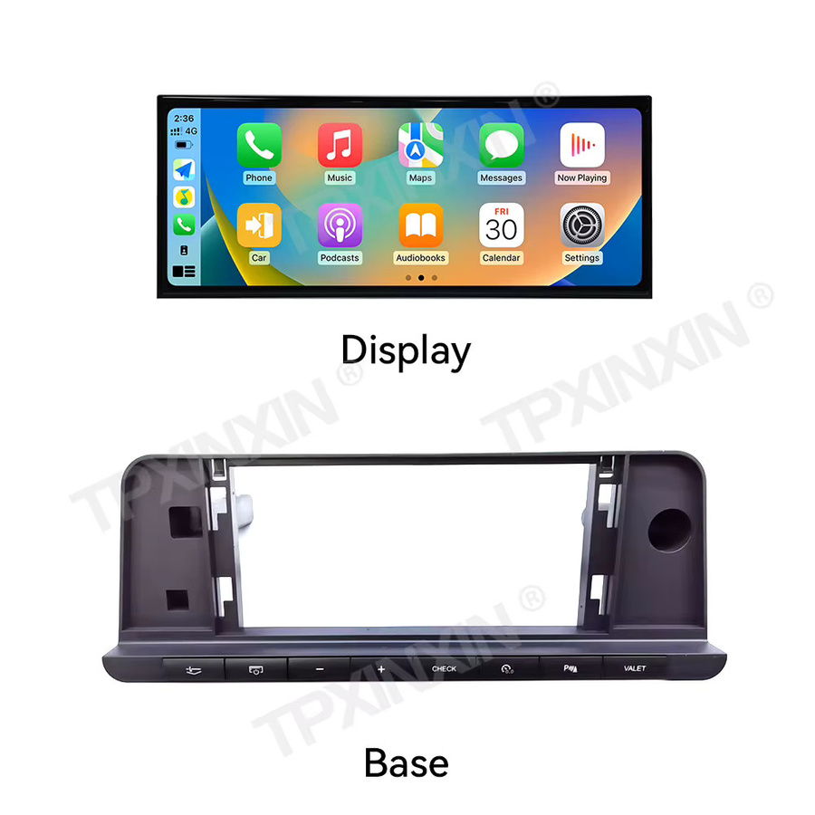 TPXINXIN Android 14.0 Multimedia Radio mit 15,8 Zoll Touchscreen für Audi Q7 2010 bis 2015, Wireless Carplay, GPS Navigation, Schwarz - Bild 3
