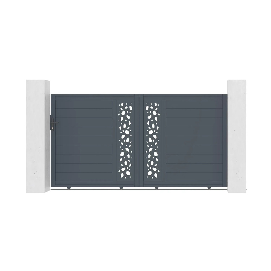 Casanoov Schiebetor Sunny aus Aluminium in Grau, B: 300 cm, H: 160 cm - Bild 2