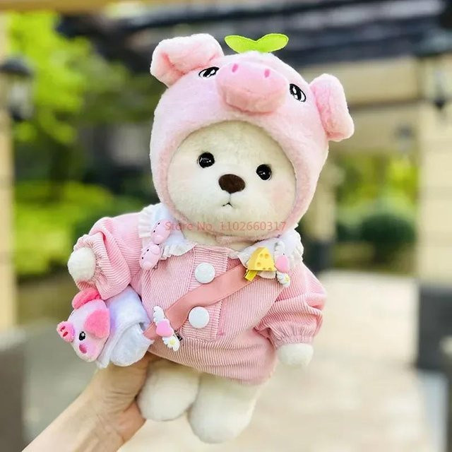 Binchi Keji Travel Puppenkleidung, Zubehör, Weiß Braun Rosa / Pink, ab 14 Jahre - Bild 1