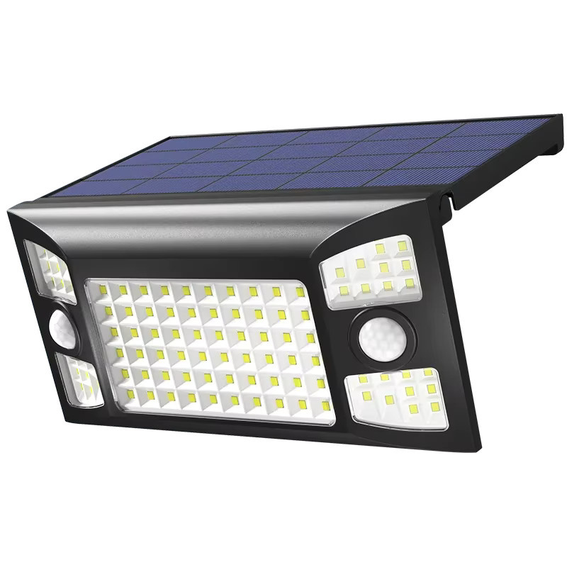 Intelamp Solar-Wandleuchte mit Bewegungsmelder, IP65 wasserdichte Außenleuchte in Weiß für Garten und Hof - Bild 7